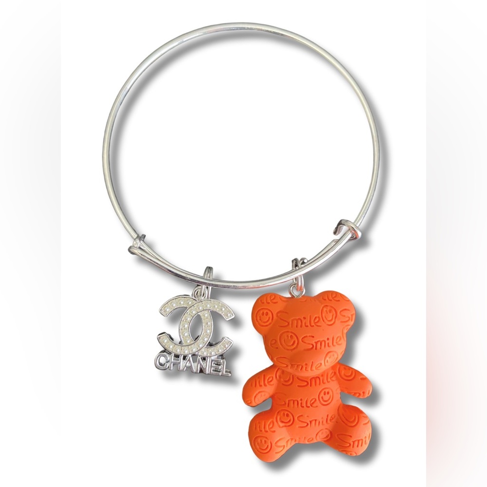 Custom bangle charm bracelet